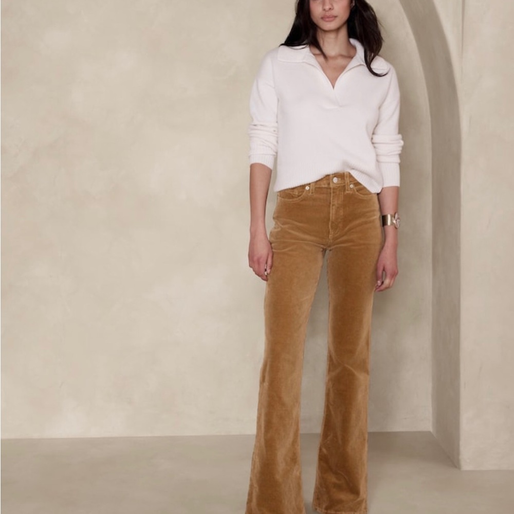 Banana Republic Relaxed Flare Corduroy Pants